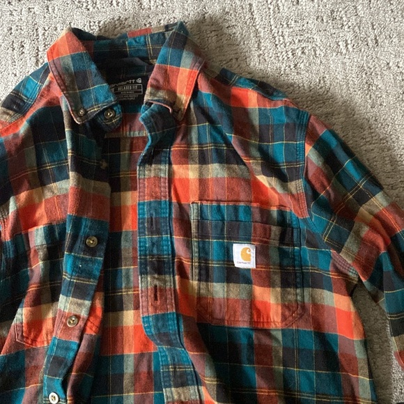 Carhartt Flannel Button Down Shirt - Picture 2 of 4